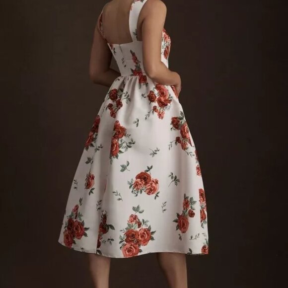 NWOT ANTHROPOLOGIE SACHIN & BABI TAFFETA SQUARE-NECK "BLAINE" DRESS - 6 - Picture 3 of 10